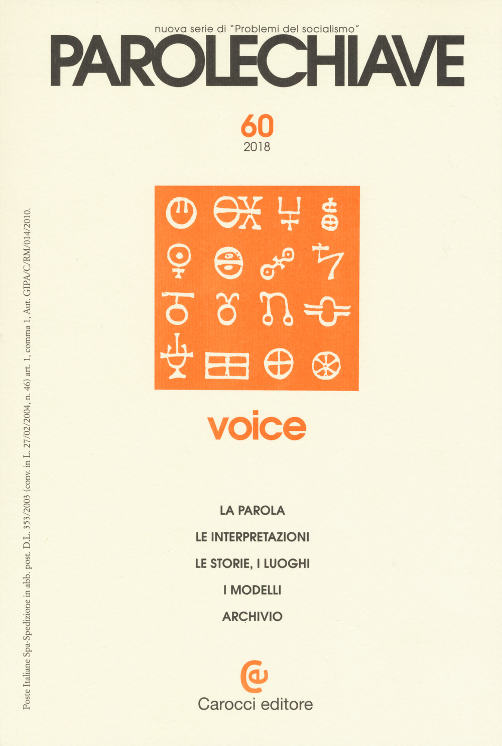 Parolechiave (2018). Vol. 2: Voice