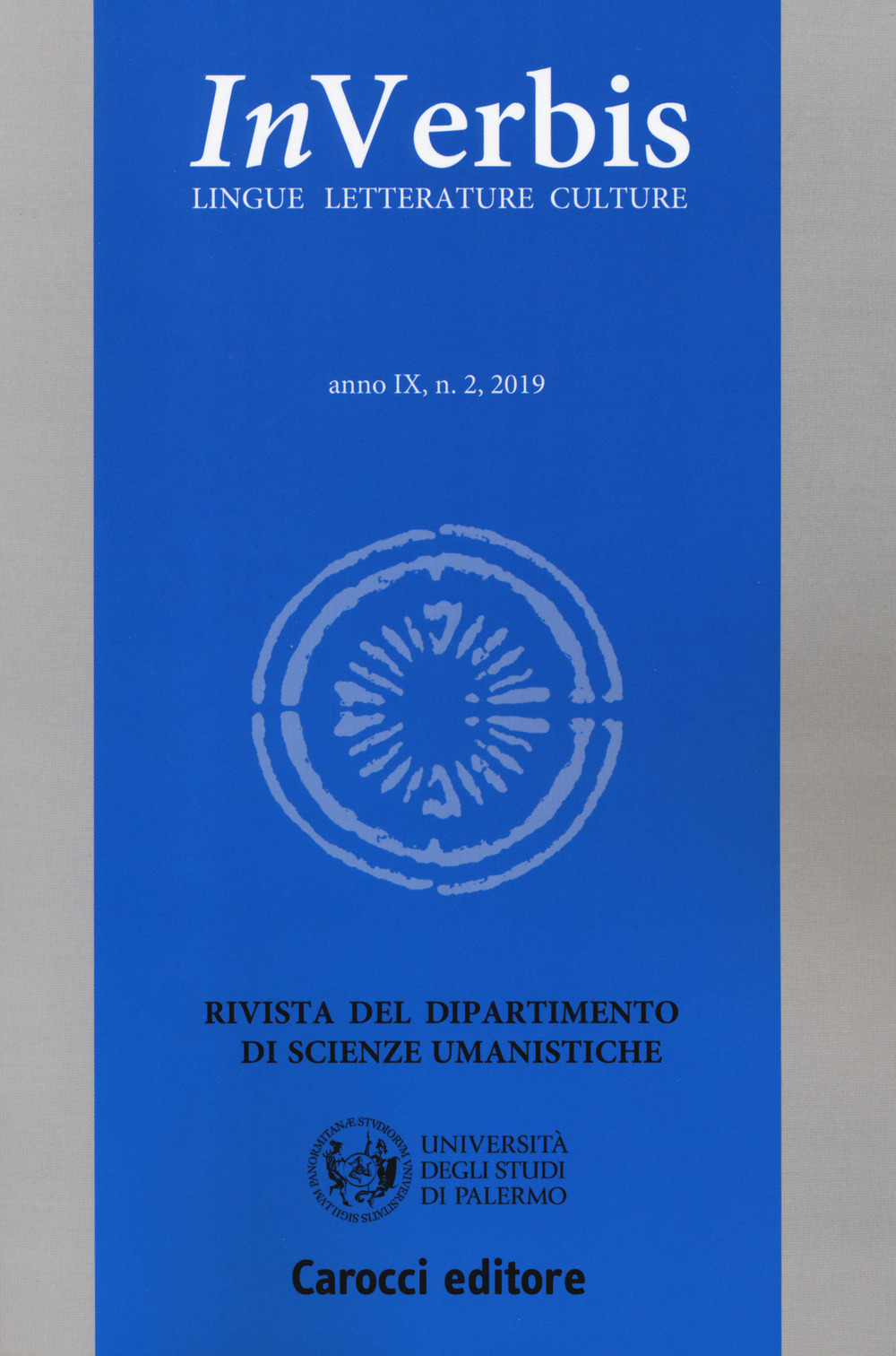 Inverbis. Lingue letterature culture (2019). Vol. 2: Mappe letterarie. Luoghi reali, luoghi immaginari