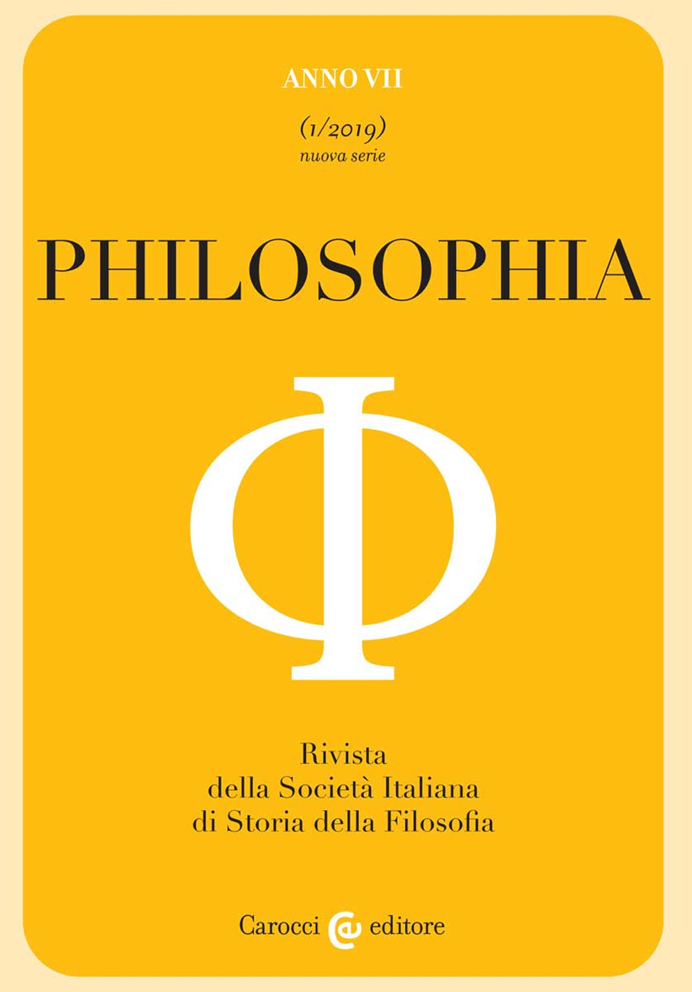 Philosophia (2019). Vol. 1