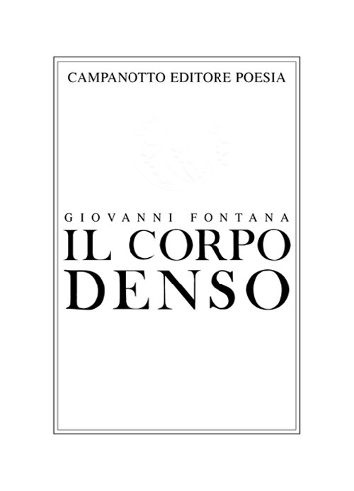 Il corpo denso