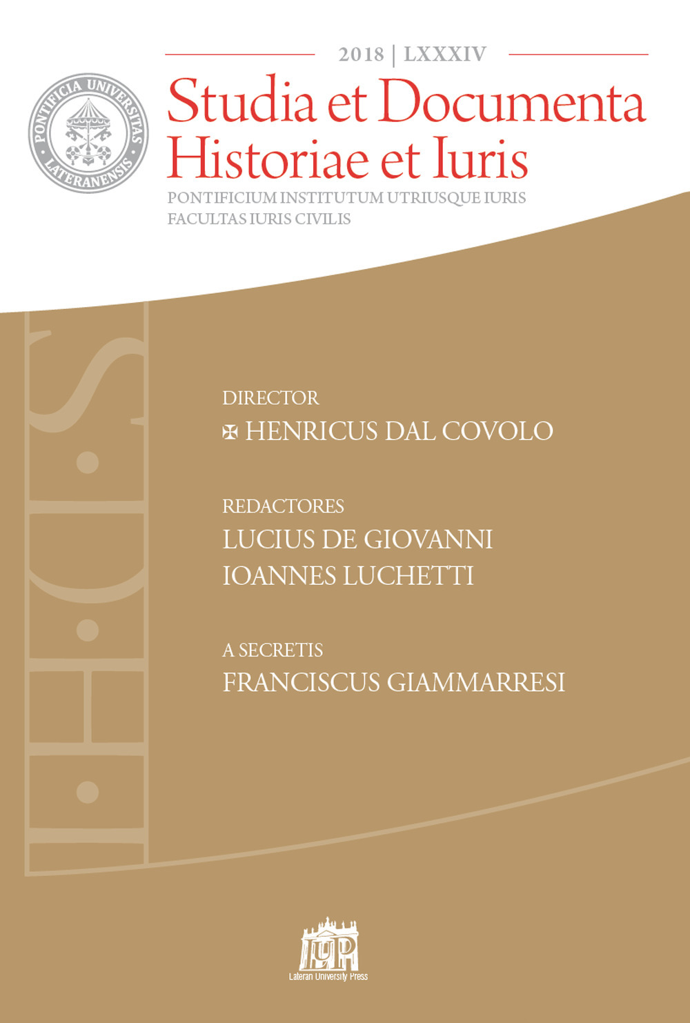 Studia et documenta historiae et iuris (2018). Vol. 84