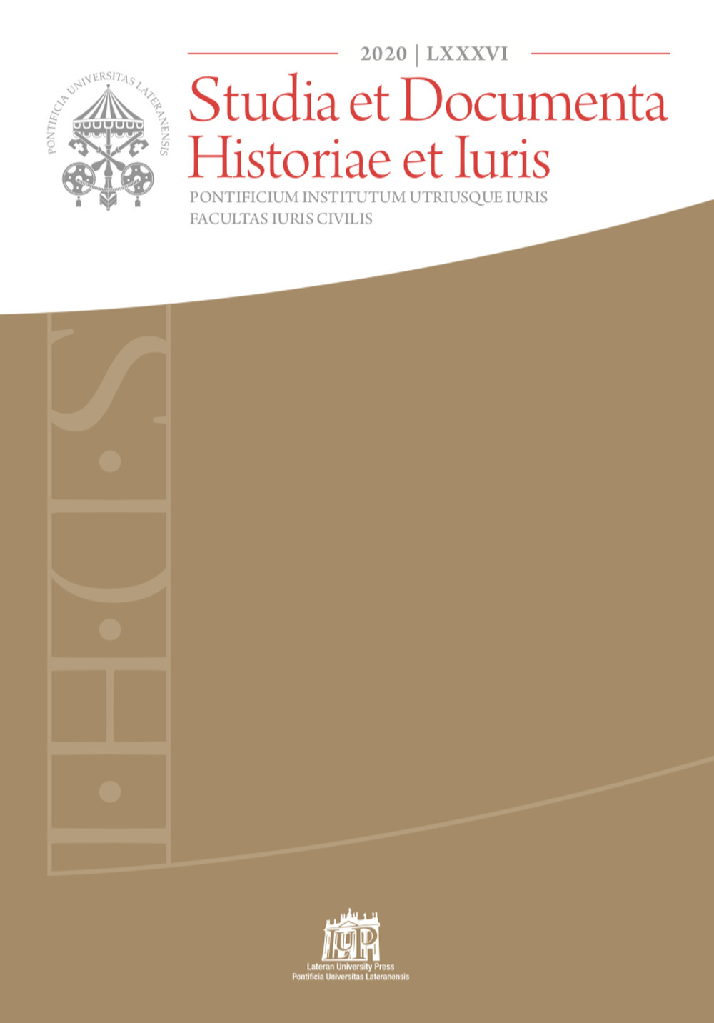 Studia et documenta historiae et iuris (2020). Vol. 86
