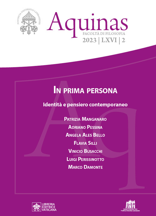 Aquinas (2023). Vol. 2: In prima persona. Identità e pensiero contemporaneo
