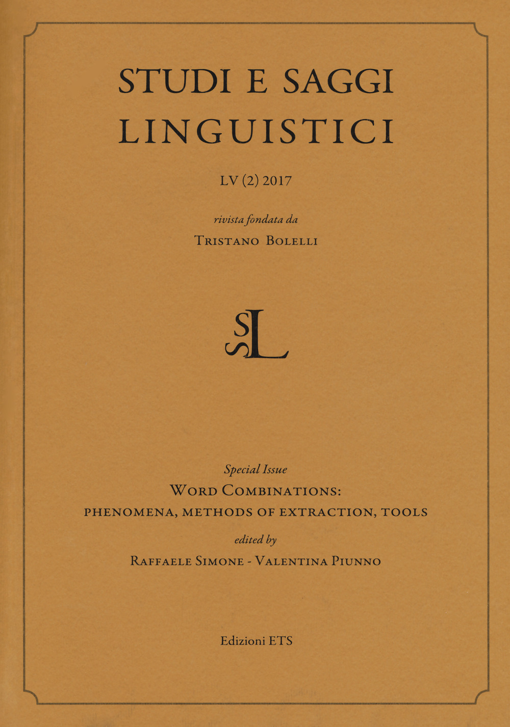 Studi e saggi linguistici (2017). Vol. 2