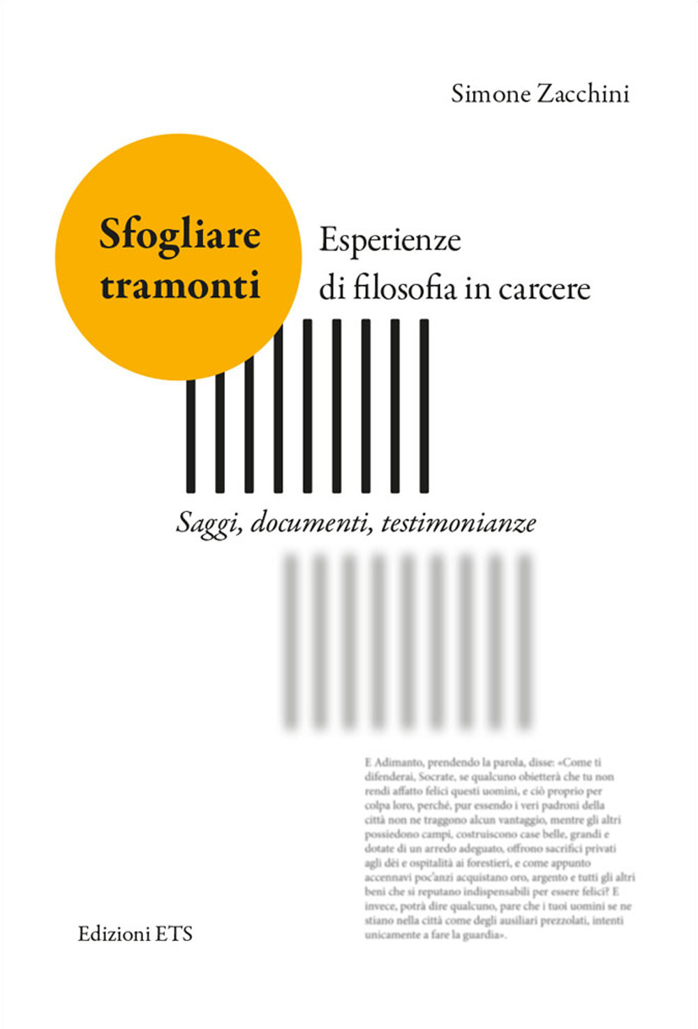 Sfogliare tramonti. Esperienze di filosofia in carcere. Saggi, documenti, testimonianze