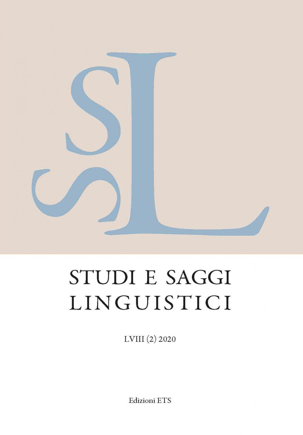 Studi e saggi linguistici (2020). Vol. 2