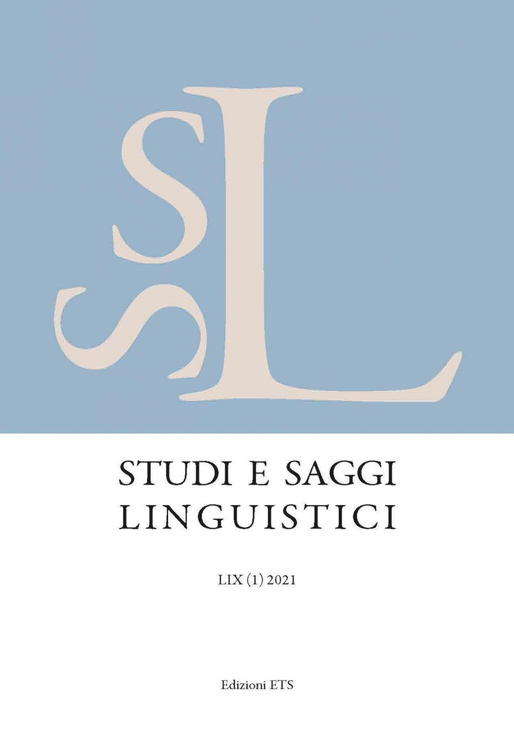 Studi e saggi linguistici (2021). Vol. 1