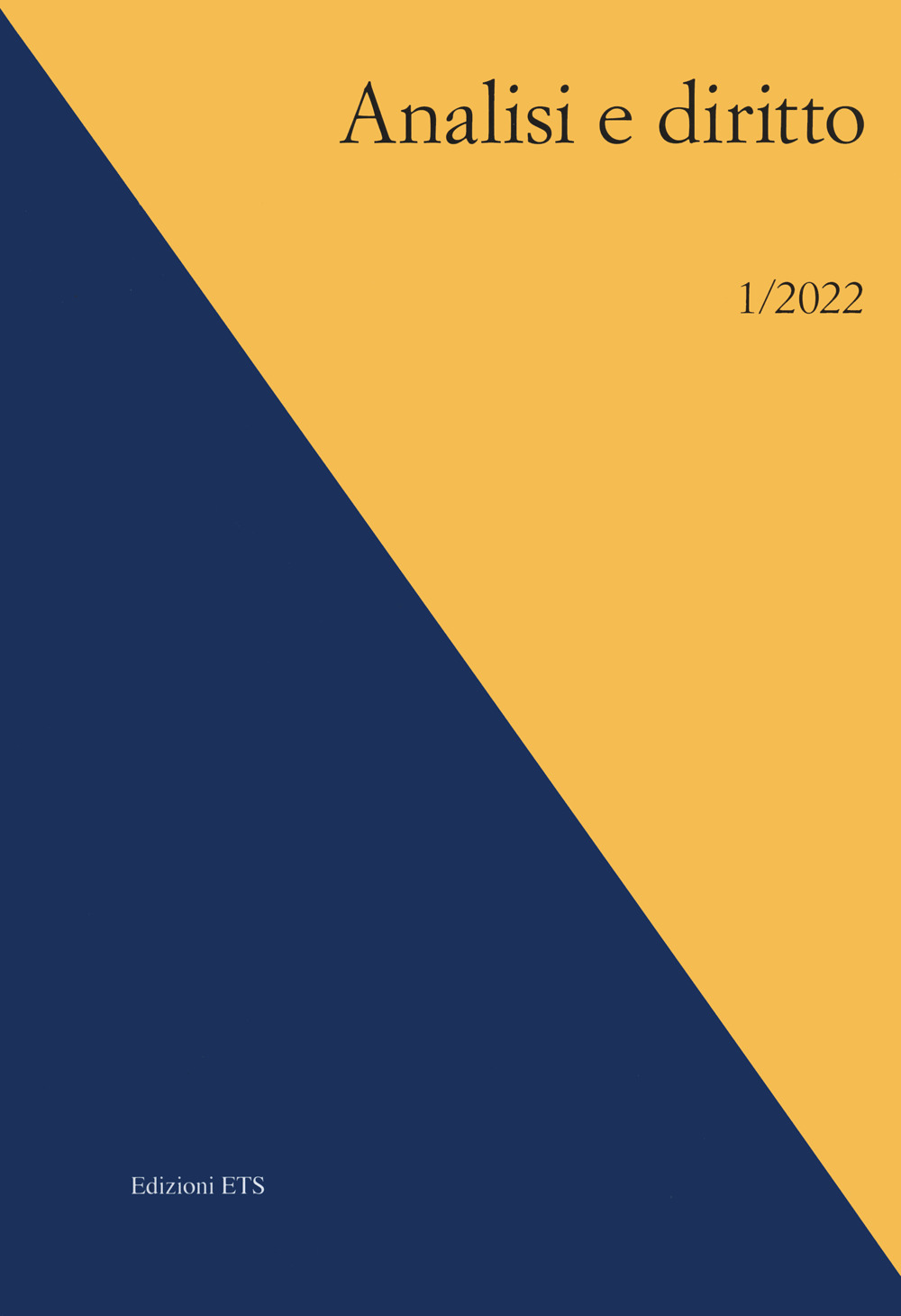 Analisi e diritto (2022). Ediz. bilingue. Vol. 1