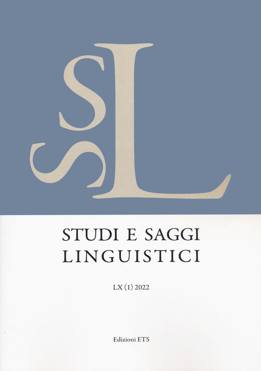Studi e saggi linguistici (2022). Vol. 1