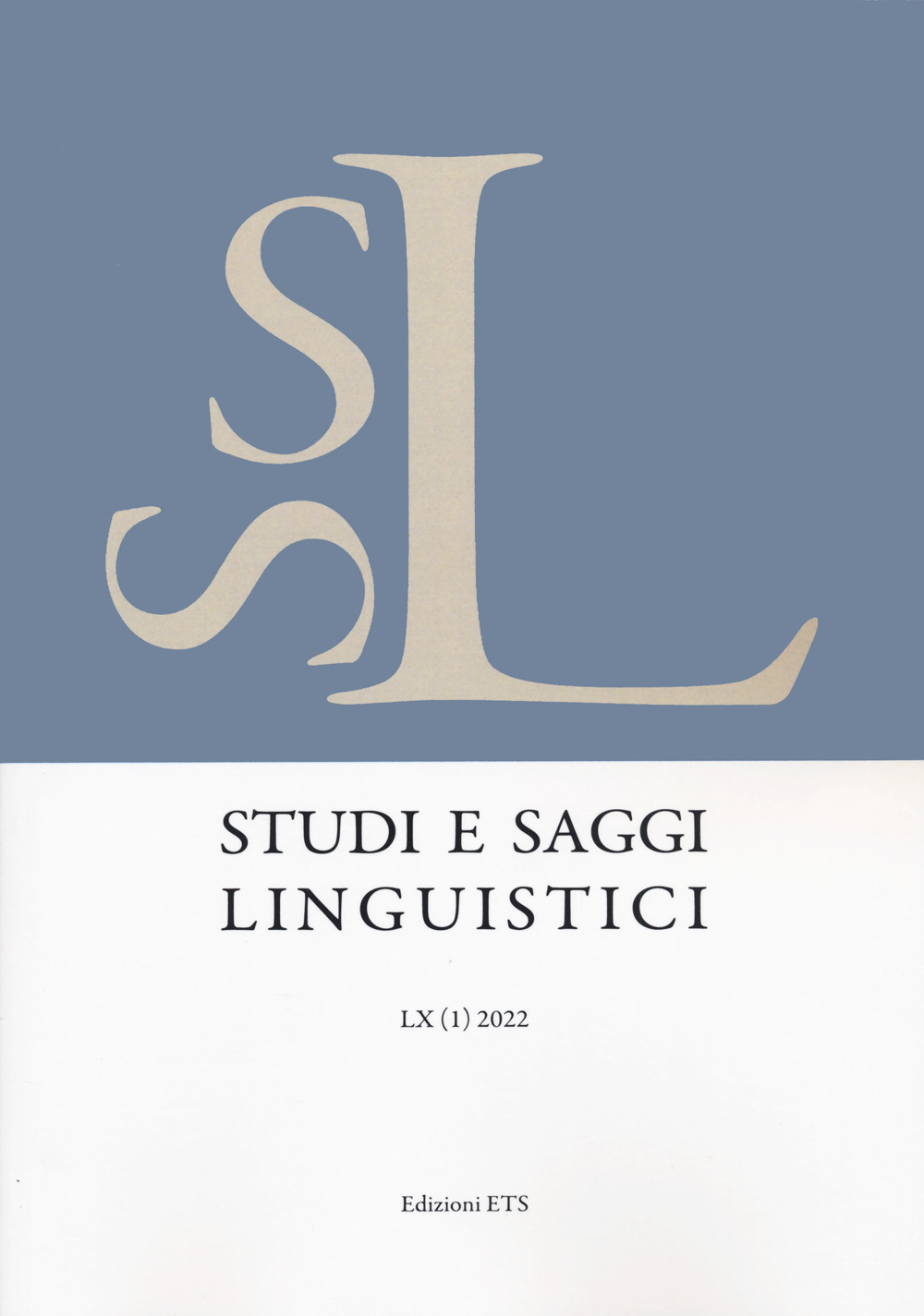 Studi e saggi linguistici (2022). Vol. 1