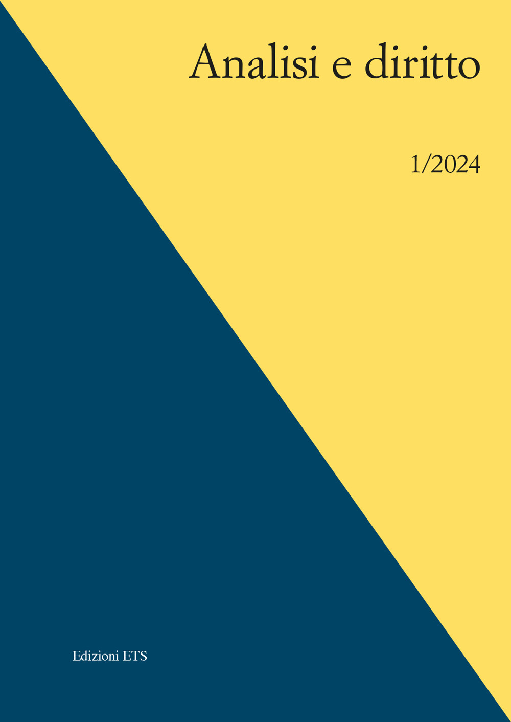 Analisi e diritto (2024). Ediz. bilingue. Vol. 1
