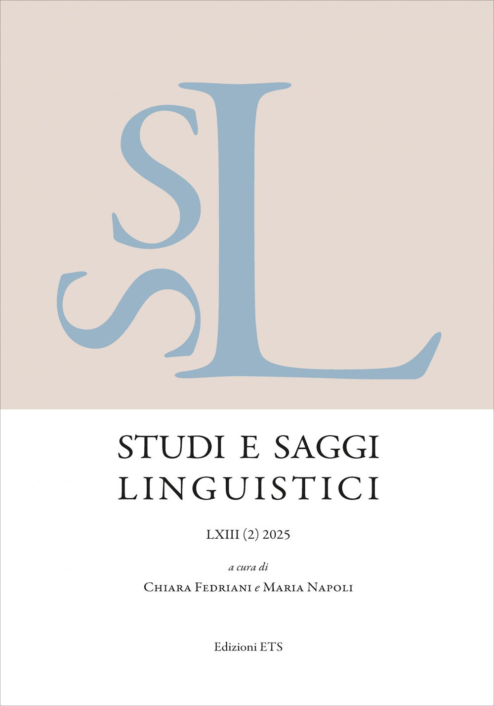 Studi e saggi linguistici (2025). Vol. 2