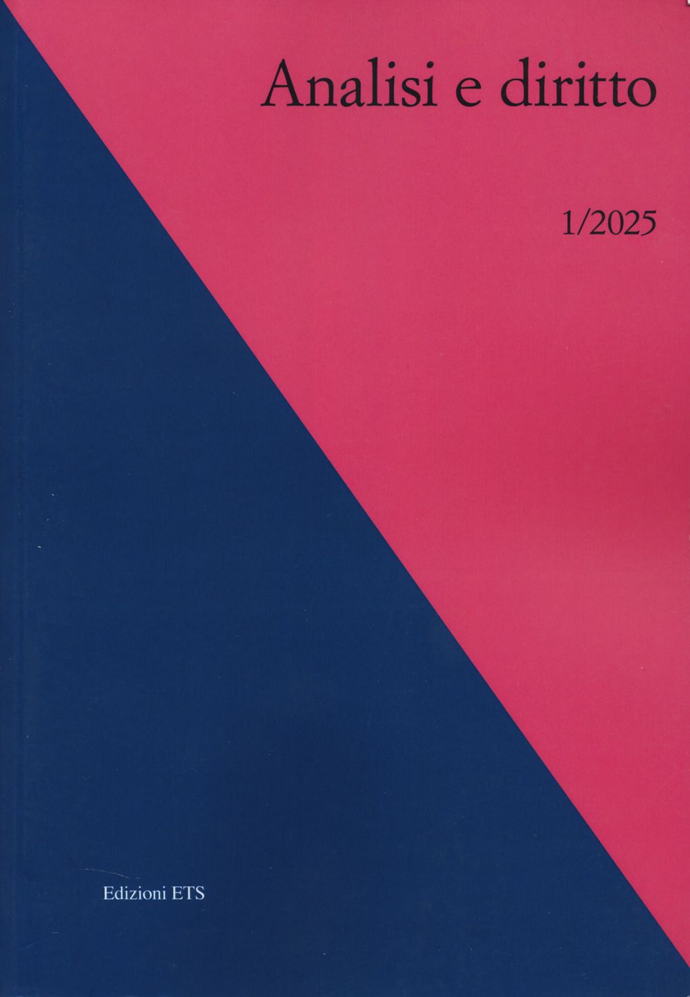 Analisi e diritto (2025). Vol. 1
