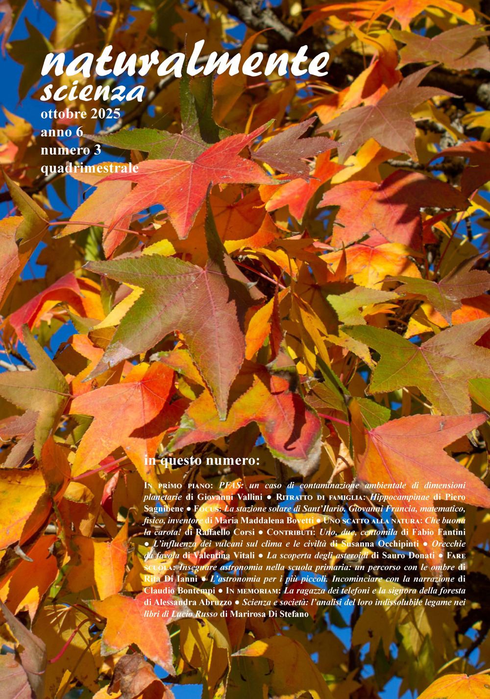 Naturalmente scienza (2025). Vol. 3