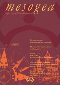 Mesogea. Segni e voci dal Mediterraneo (2003). Vol. 1