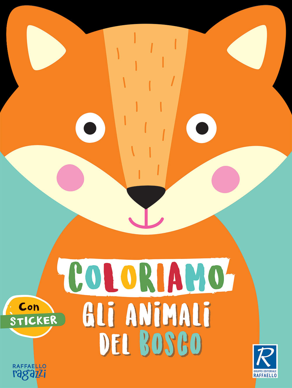 Coloriamo gli animali. Il bosco. Con stickers