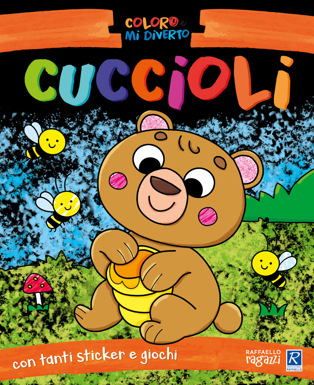 Cuccioli. Coloro e mi diverto. Con adesivi