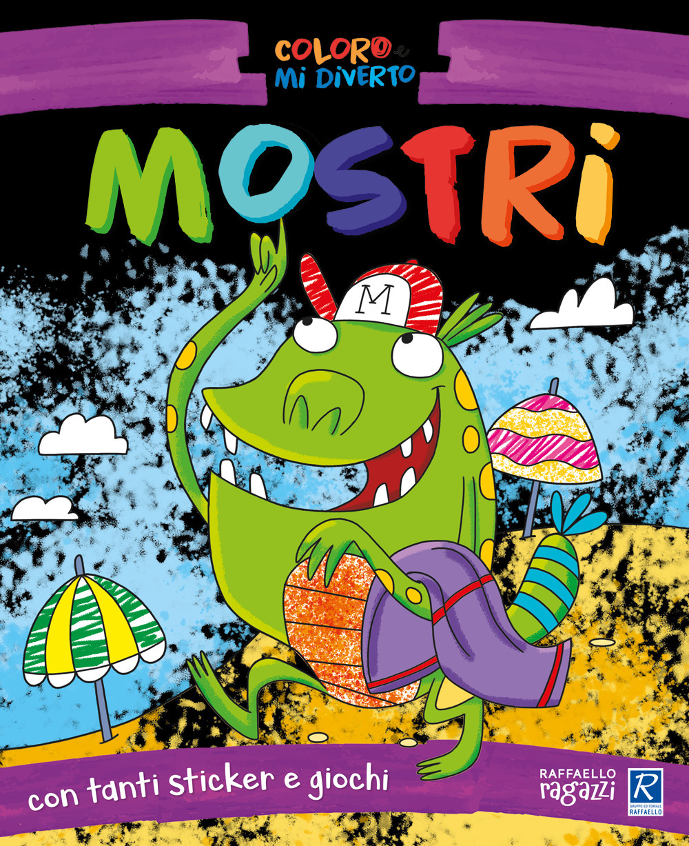 Mostri. Coloro e mi diverto. Con adesivi. Ediz. illustrata