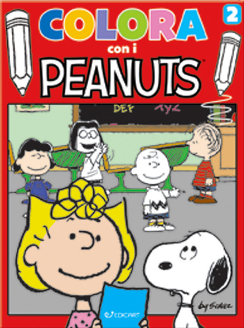 Colora con i Peanuts. Ediz. illustrata. Vol. 2: Rosso