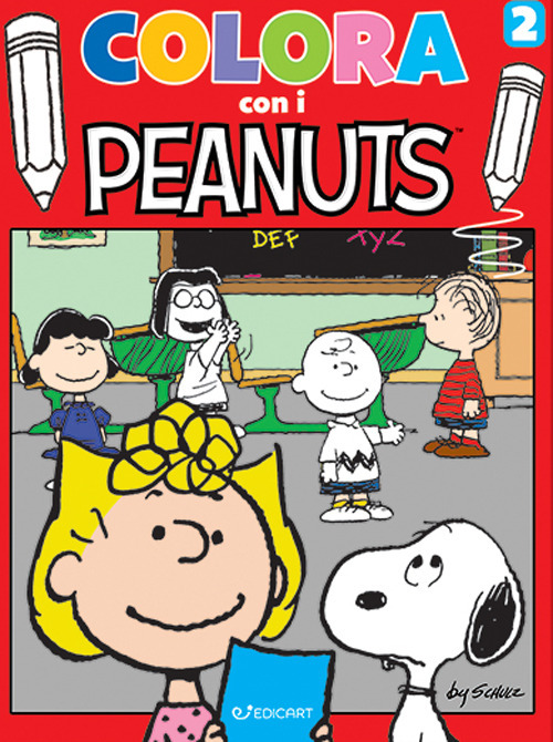 Colora con i Peanuts. Ediz. illustrata. Vol. 2: Rosso