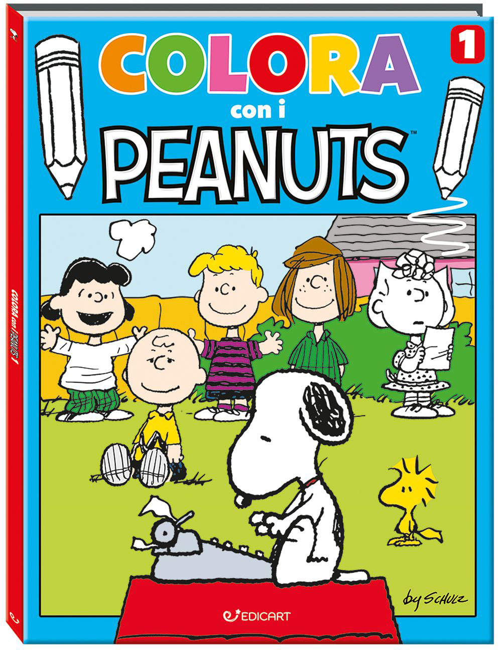 Colora con i Peanuts. Ediz. illustrata. Vol. 2: Rosso