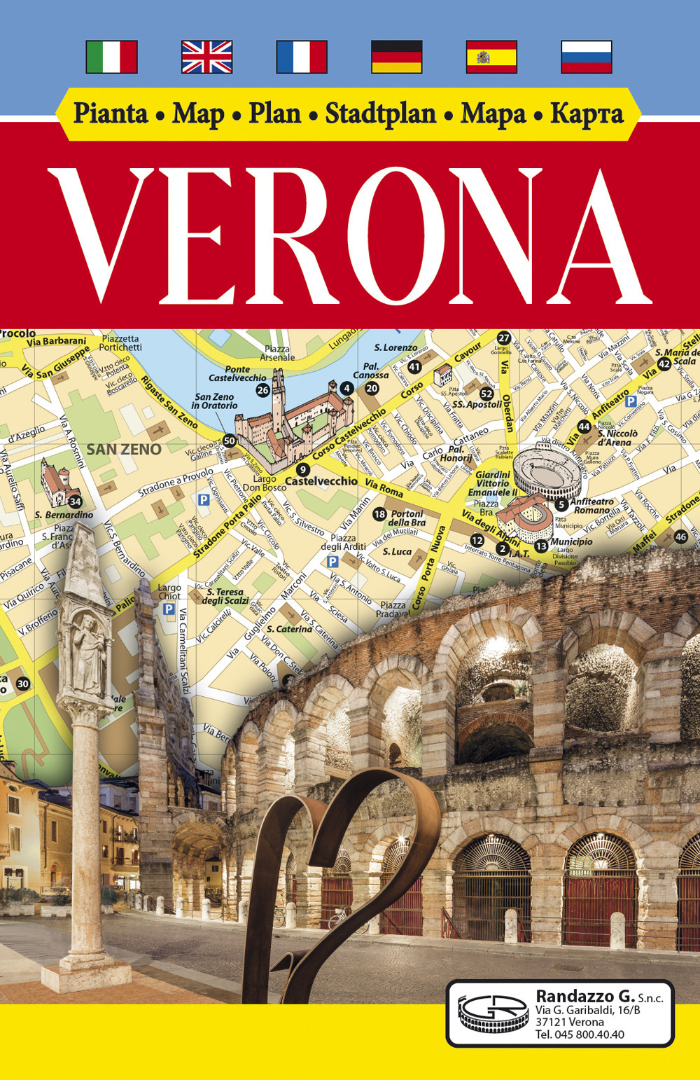 Pianta monumentale Verona. Ediz. multilingue