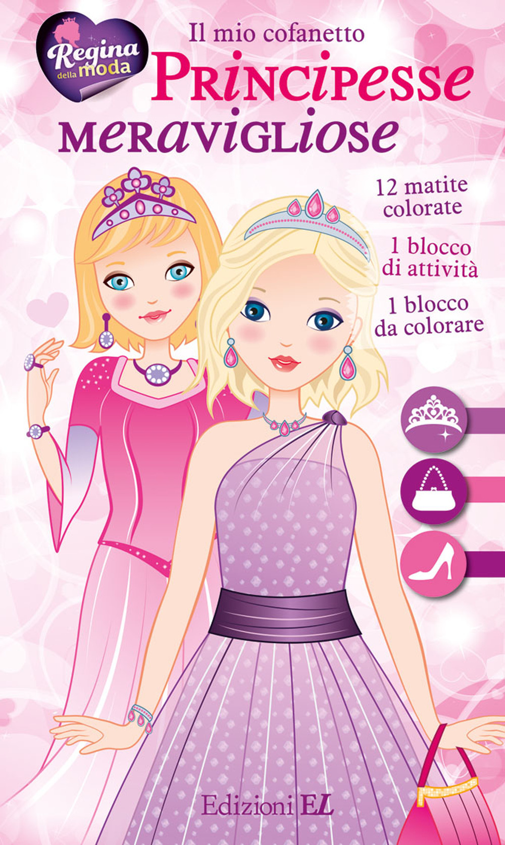 Il mio cofanetto. Principesse meravigliose. Ediz. illustrata. Con 12 matite colorate