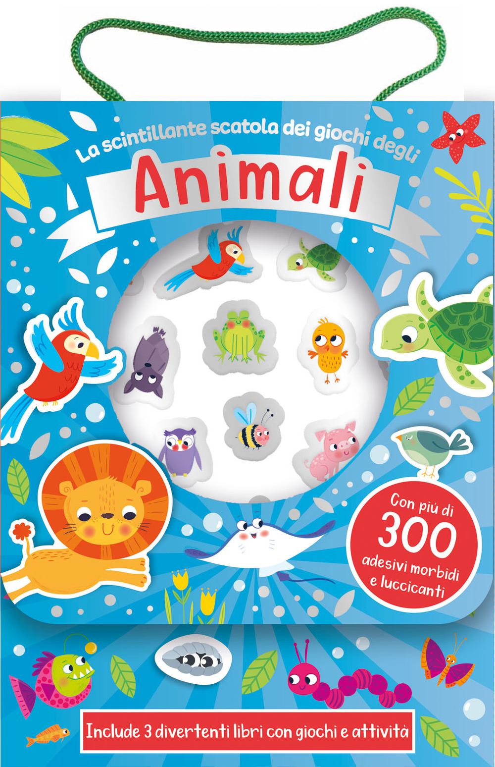 La scintillante scatola dei giochi degli animali. Ediz. a colori. Con Adesivi