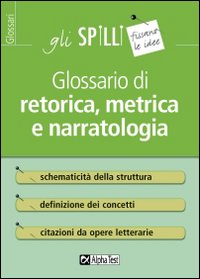 Glossario di retorica, metrica e narratologia