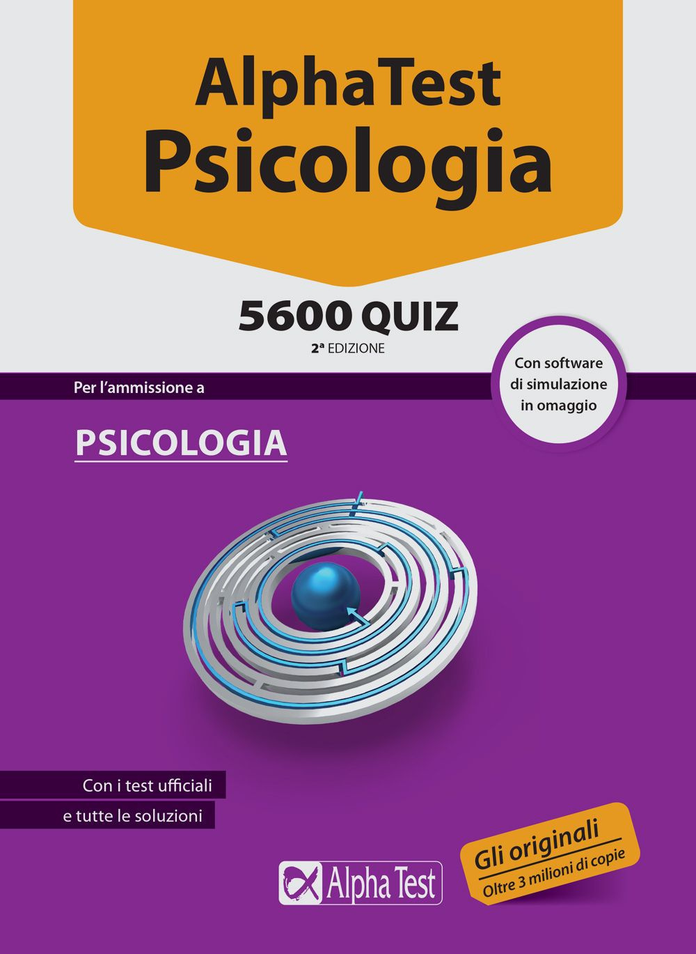 ALPHA TEST. PSICOLOGIA 5600 QUIZ. CON SOFTWARE DI SIMULAZIONE - 9788848317634