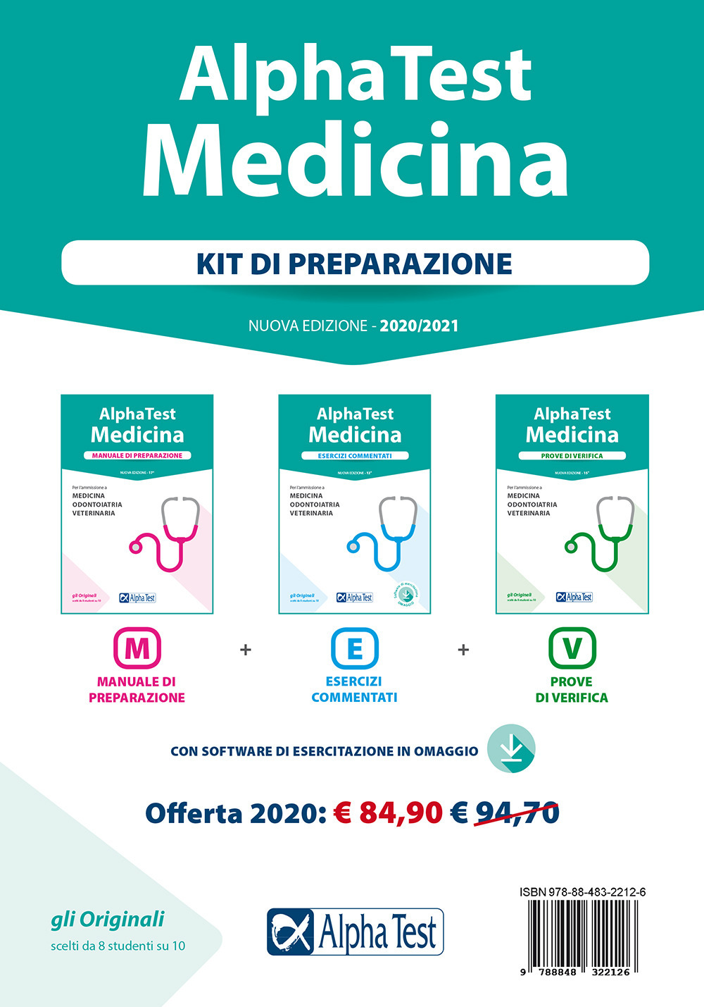 Alpha Test. Medicina. Kit di preparazione: Manuale di preparazione-Esercizi commentati-Prove di verifica. Nuova ediz. Con software di simulazione