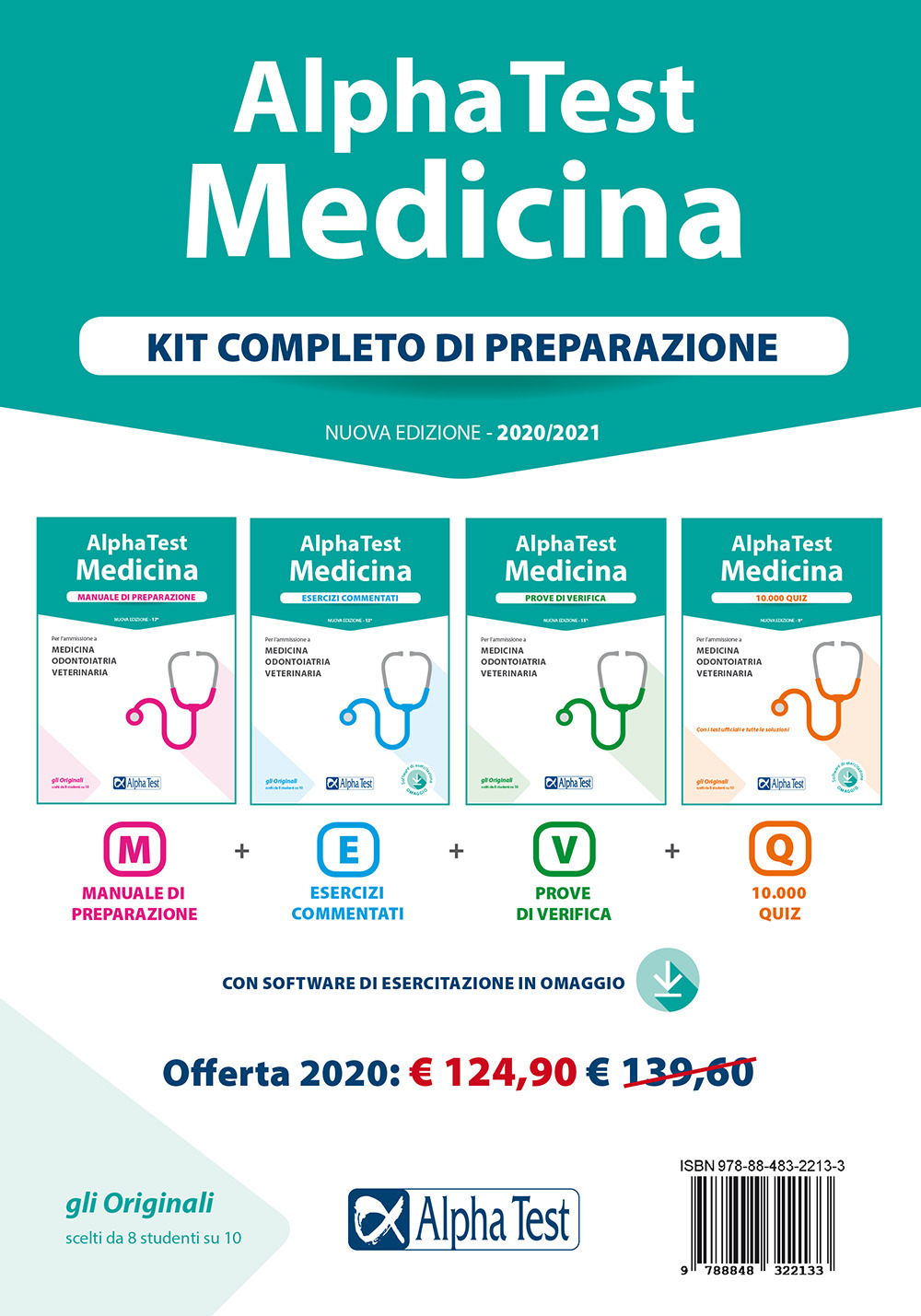 Alpha Test. Medicina. Kit completo di preparazione: Manuale di preparazione-Esercizi commentati-Prove di verifica-10.000 quiz. Con software di simulazione