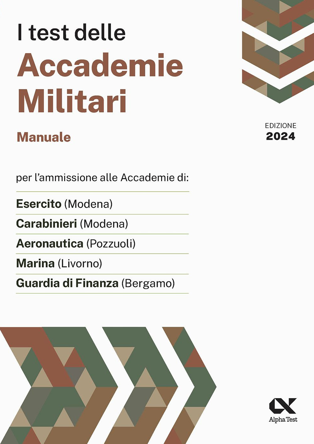 I test delle accademie militari. Manuale