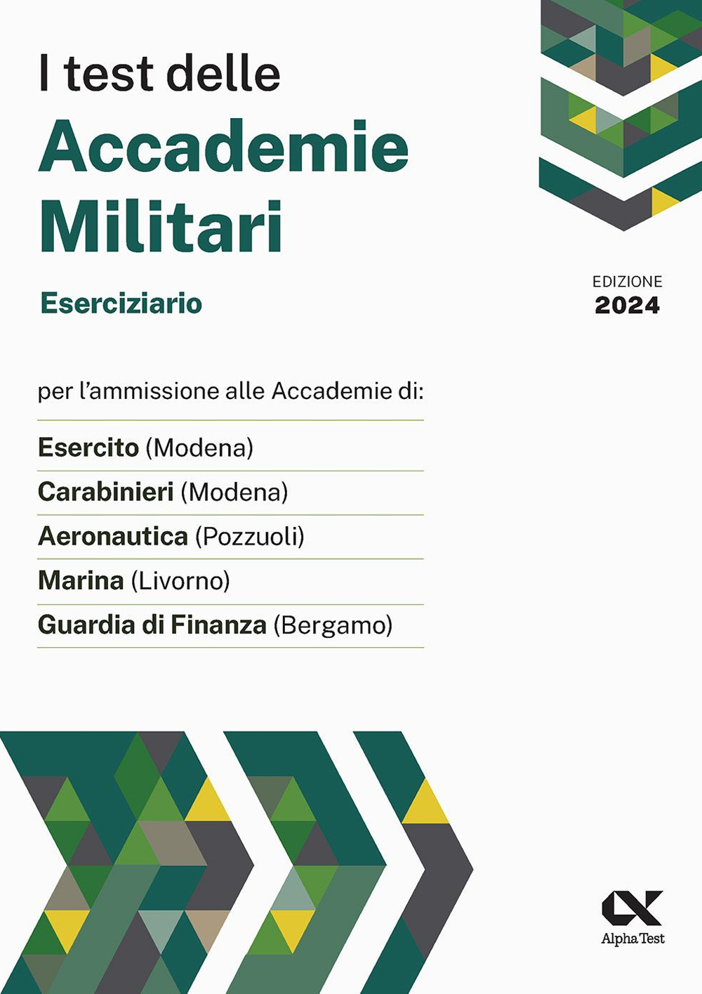 I test delle accademie militari. Eserciziario