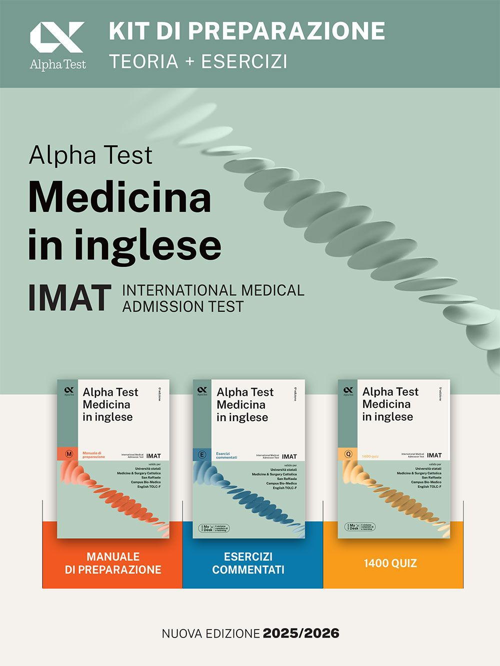 Alpha Test. Medicina in inglese. IMAT international medical admission test. Kit di preparazione. Ediz. MyDesk. Con Contenuto digitale per download e accesso online