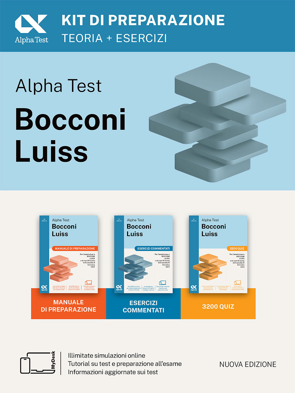 Alpha Test Bocconi e Luiss. Kit di preparazione. Edizione 2025. Per test di economia. Con piattaforma di e-learning MyDesk