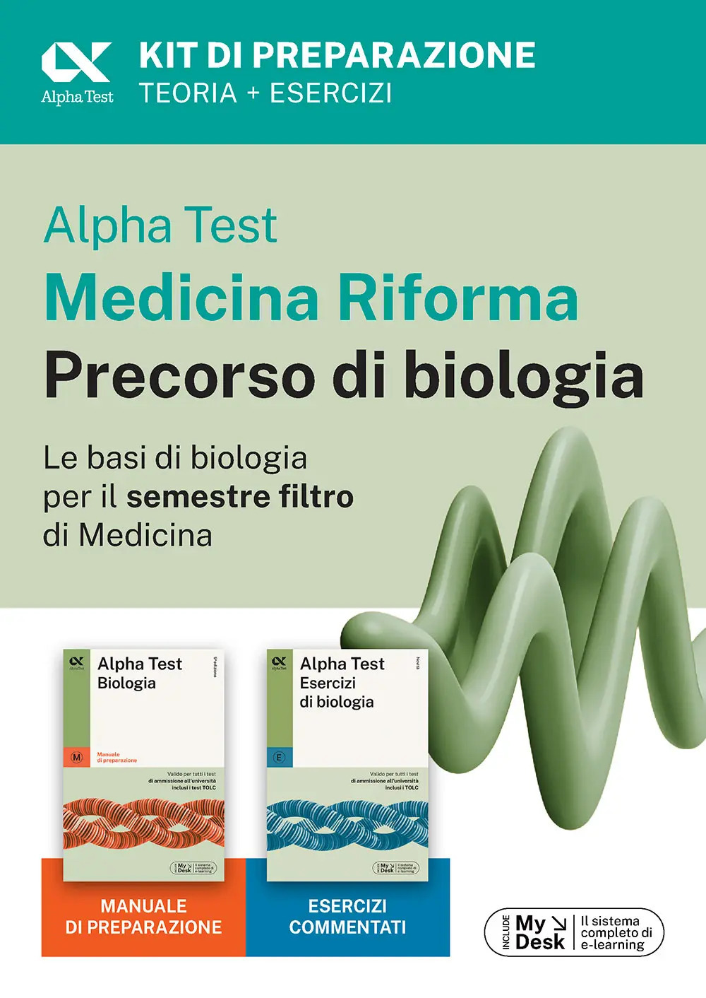 Alpha Test Medicina Riforma Precorso di Biologia. Edizione 2025. Per esami di ammissione universitaria e primo semestre di Medicina. Con piattaforma di e-learning MyDesk. Con Contenuto digitale per accesso online