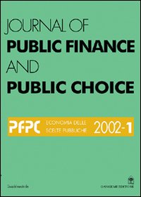 Journal of public finance and public choice. Economia delle scelte pubbliche (2002). Vol. 1