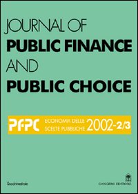 Journal of public finance and public choice. Economia delle scelte pubbliche (2002). Vol. 2