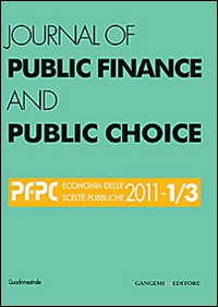 Journal of public finance and public choice (2011) vol. 1-3