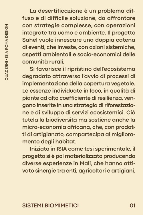 Quaderno Isia. Ediz. bilingue. Vol. 1: Sistemi biomimetici-Biomimetic systems