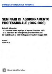Seminari di aggiornamento professionale (2007-2009)