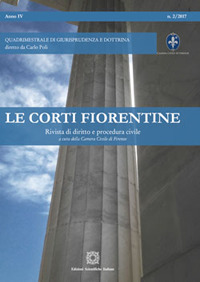 Le corti fiorentine. Rivista di diritto e procedura civile (2017). Vol. 2