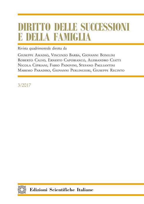 Diritto delle successioni e della famiglia (2017). Vol. 3