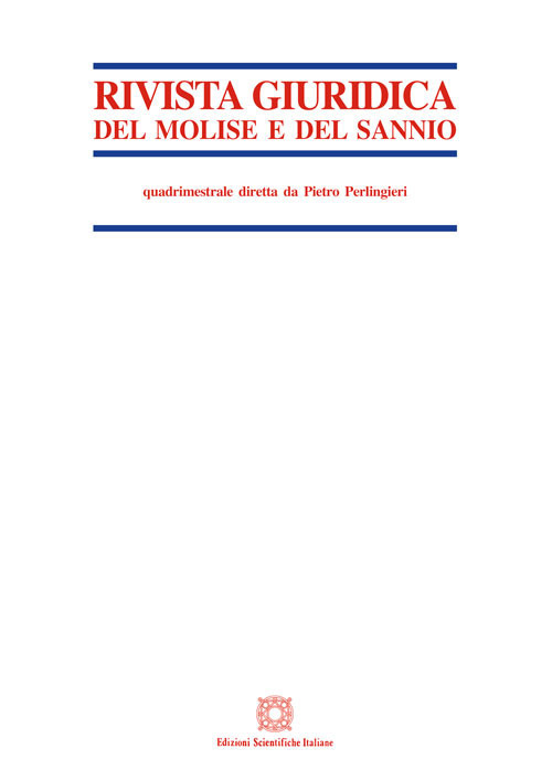 Rivista giuridica del Molise e del Sannio (2017). Vol. 2