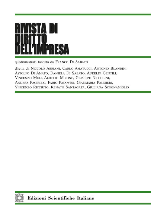 Rivista di diritto dell'impresa (2017). Vol. 3