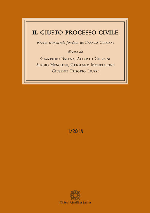 Il giusto processo civile (2018). Vol. 1