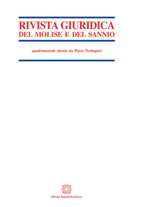 Rivista giuridica del Molise e del Sannio (2018). Vol. 2