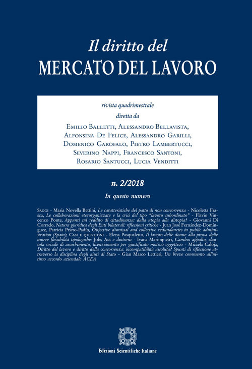 Il diritto del mercato del lavoro (2018). Vol. 2
