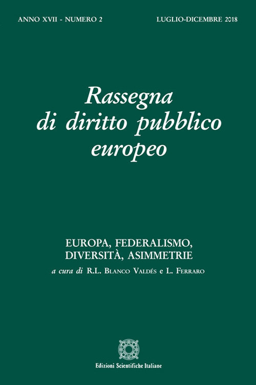 Rassegna di diritto pubblico europeo (2018). Vol. 2